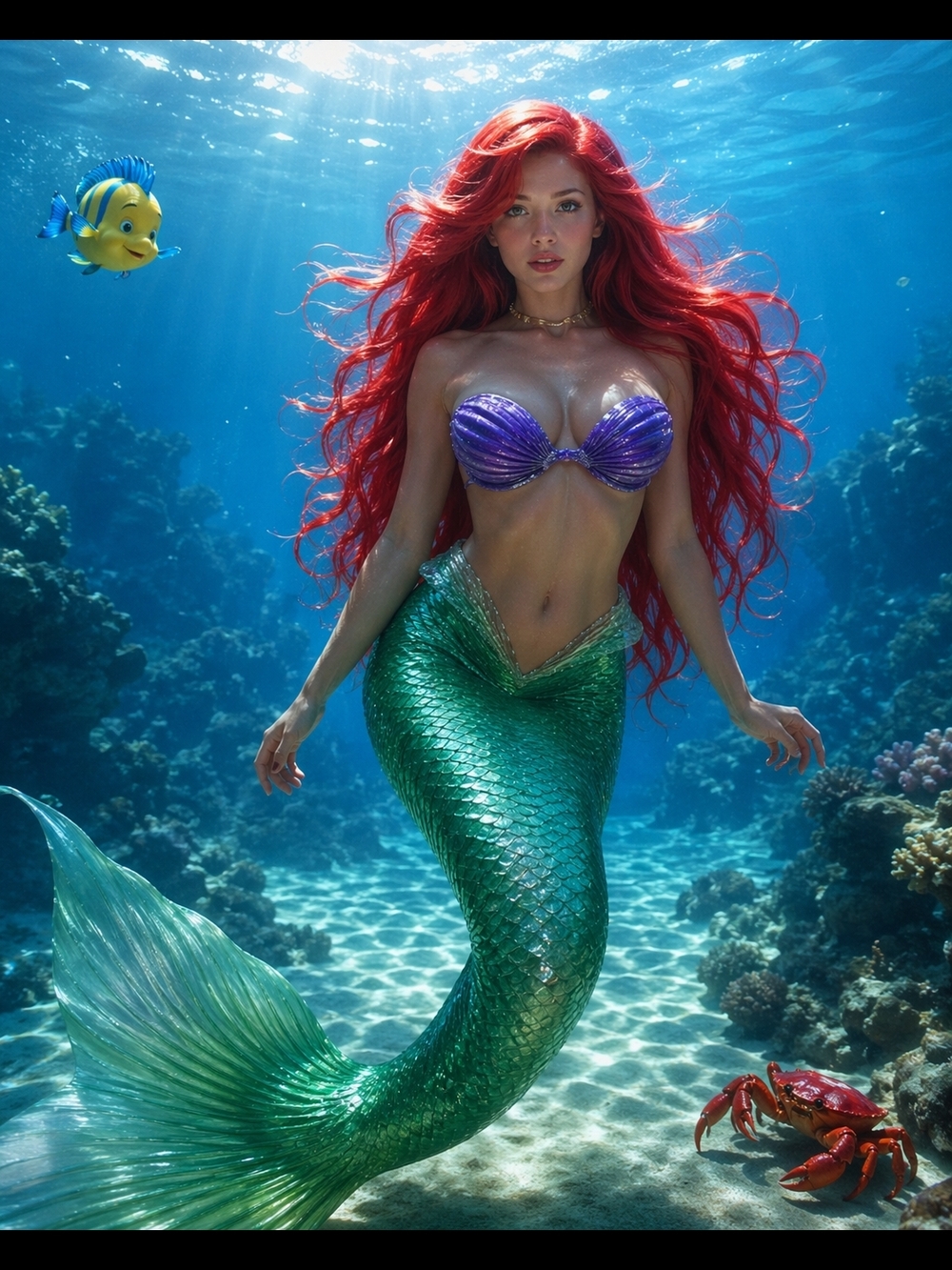 Little Mermaid Inspired Fridge Magnet Home Kitchen Decor